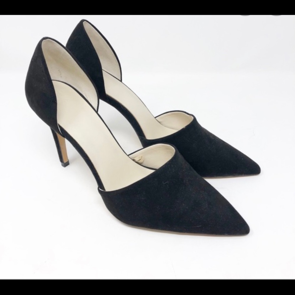 Zara Basic Collection Faux Suede Spike Heels